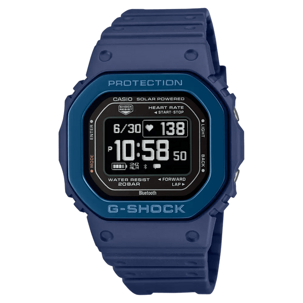 Casio G-Shock GMWB5000G-2D Bluetooth Metal Series Black Blue Watch