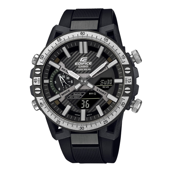 Casio Edifice EQS-930 Solar Powered Black Leather Strap Watch EQS-930TL-1A