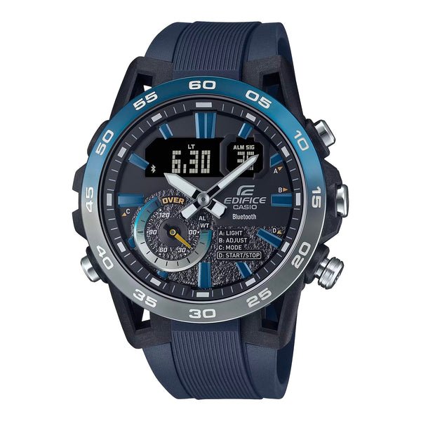 Men's Casio Edifice Silver Stainless Steel White Dial Watch EFV100D-7AV