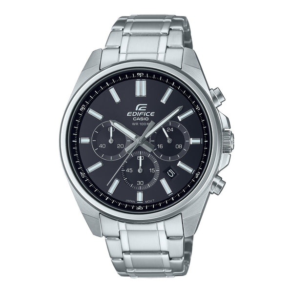 Edifice EFV100D-1A Classic Silver Stainless Steel Watch