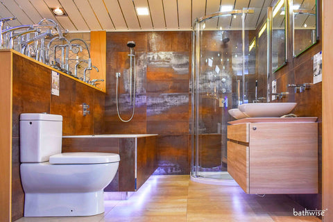 Warm Rustic Bathroom Design