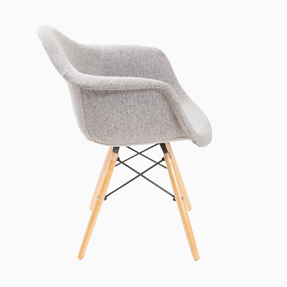 grey eames style chair