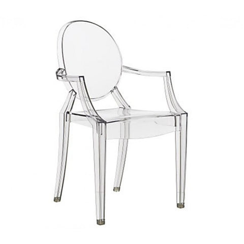 Philippe Starck Style Louis Ghost Arm Chair Clear S Alternative Furniture