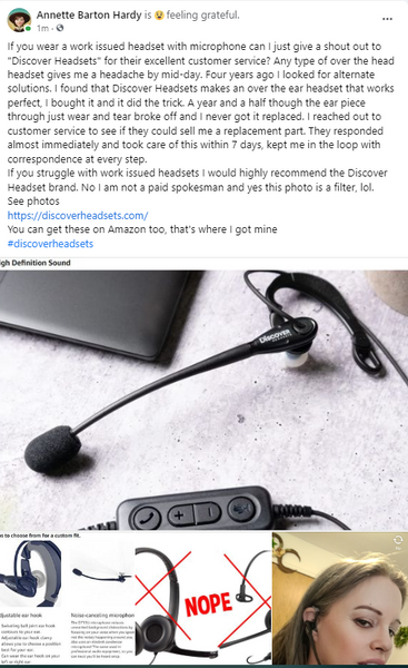 discover d713u work headset review