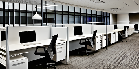 hybrid workspace in office