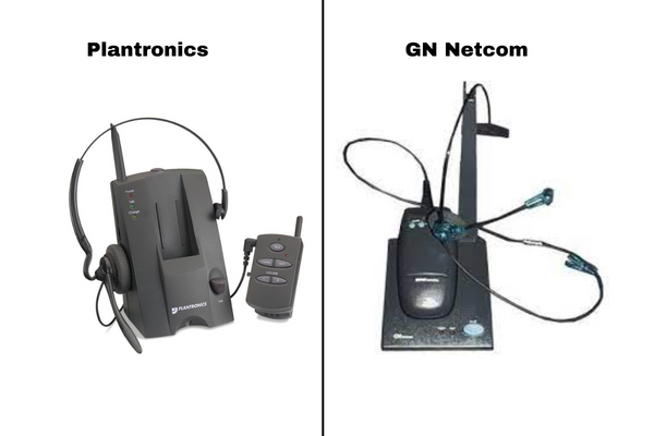 plantronics and jabra first wireless office headset