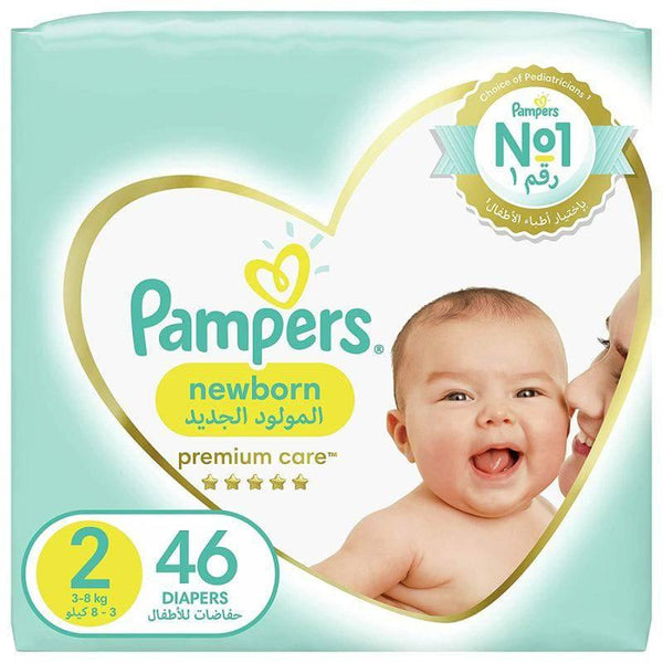 Couches Pampers Premium protection taille 3 6-10kg 46 pièces