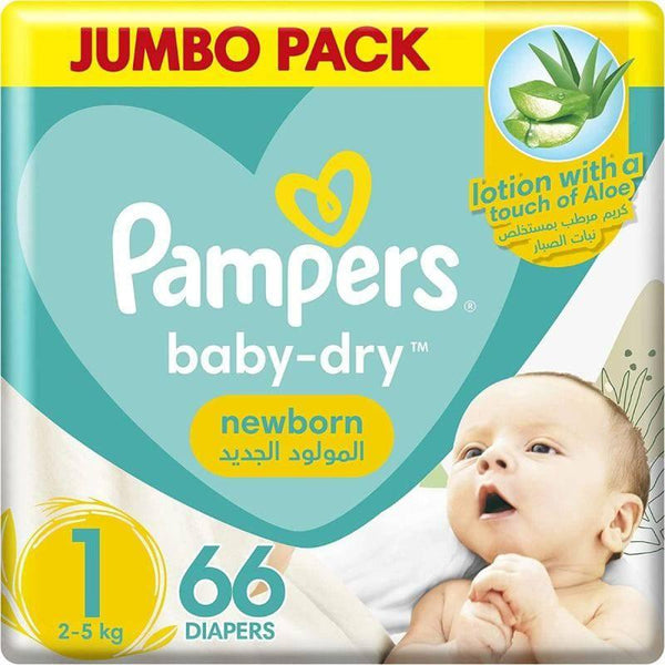 Pampers Baby-dry - Taille 2 x 40 Couches, 3-8 kg