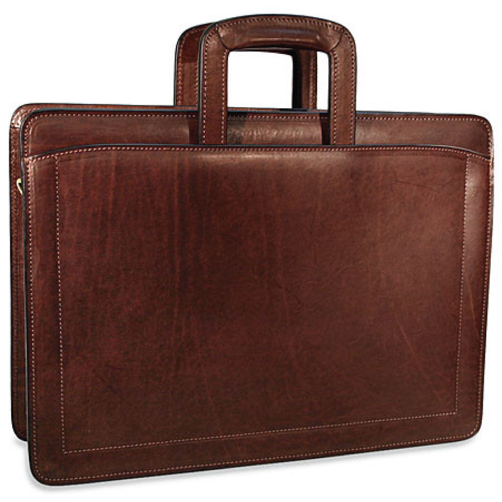 belting leather briefcase