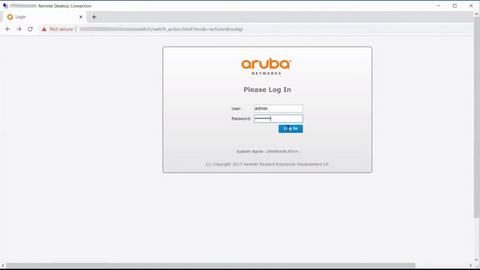 setup aruba access point