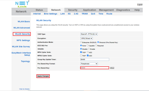 5g wlan setup