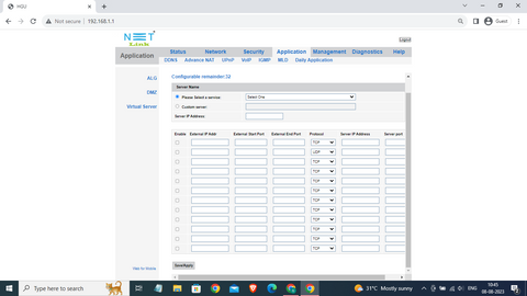 remote desktop with port forwarding