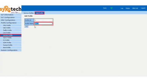 olt configuration