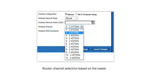 wifi channel selection