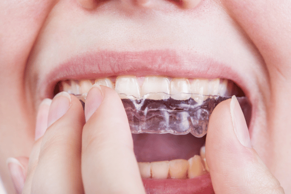 clear aligners to fix misaligned teeth