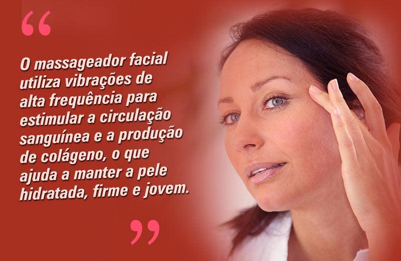 O envelhecimento precoce da pele pode ser causado por diversos fatores, como exposição ao sol, estresse e dieta inadequada. O uso do Massageador Facial Multifuncional pode ajudar a prevenir o envelhecimento precoce da pele.