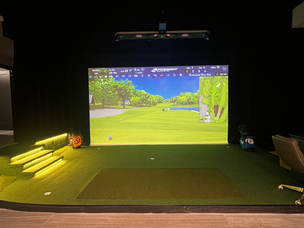 Home Golf Simulator Installed by Ace Indoor Golf