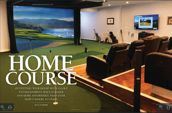 Outfitting your house with a golf entertainment space