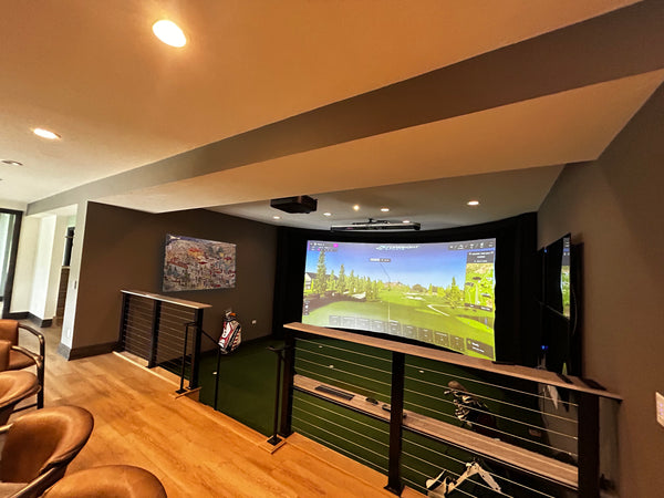 Custom Home Golf Simulator Installation and Design