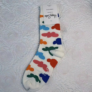 Women's Mid Tube Happy Socks - Covermeinsocks