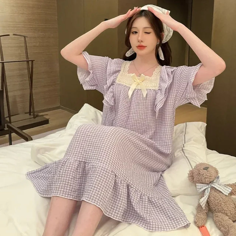 X34286 Purple Plaid