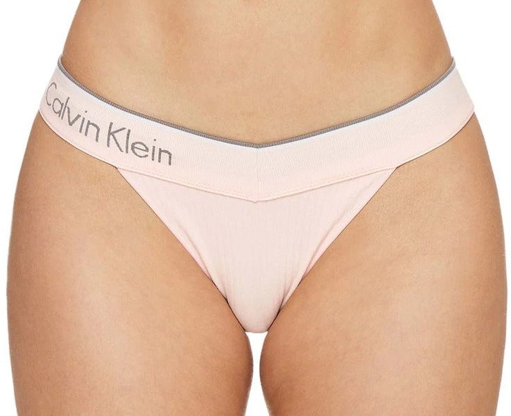 Calvin Klein Women's Chromatic Thongs 3-Pack - Black/Nymphs Thigh/Pink