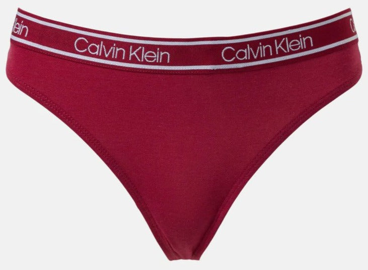Calvin Klein Women's Motive Cotton Thongs 3-Pack - Heather/Nymph's
