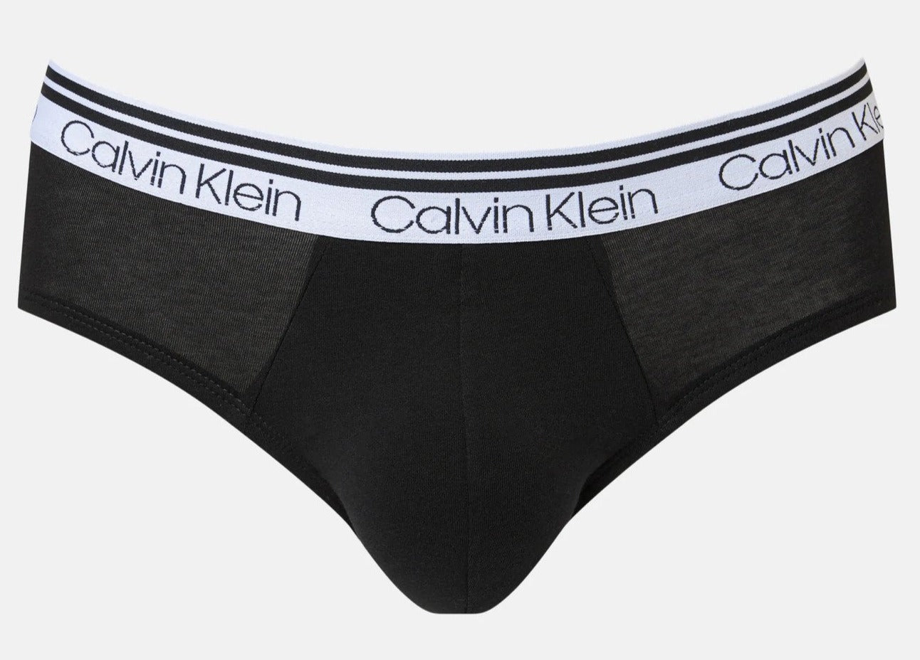 Calvin Klein Men's Microfiber Boxer Briefs 3-Pack - Black with Navy/Gr