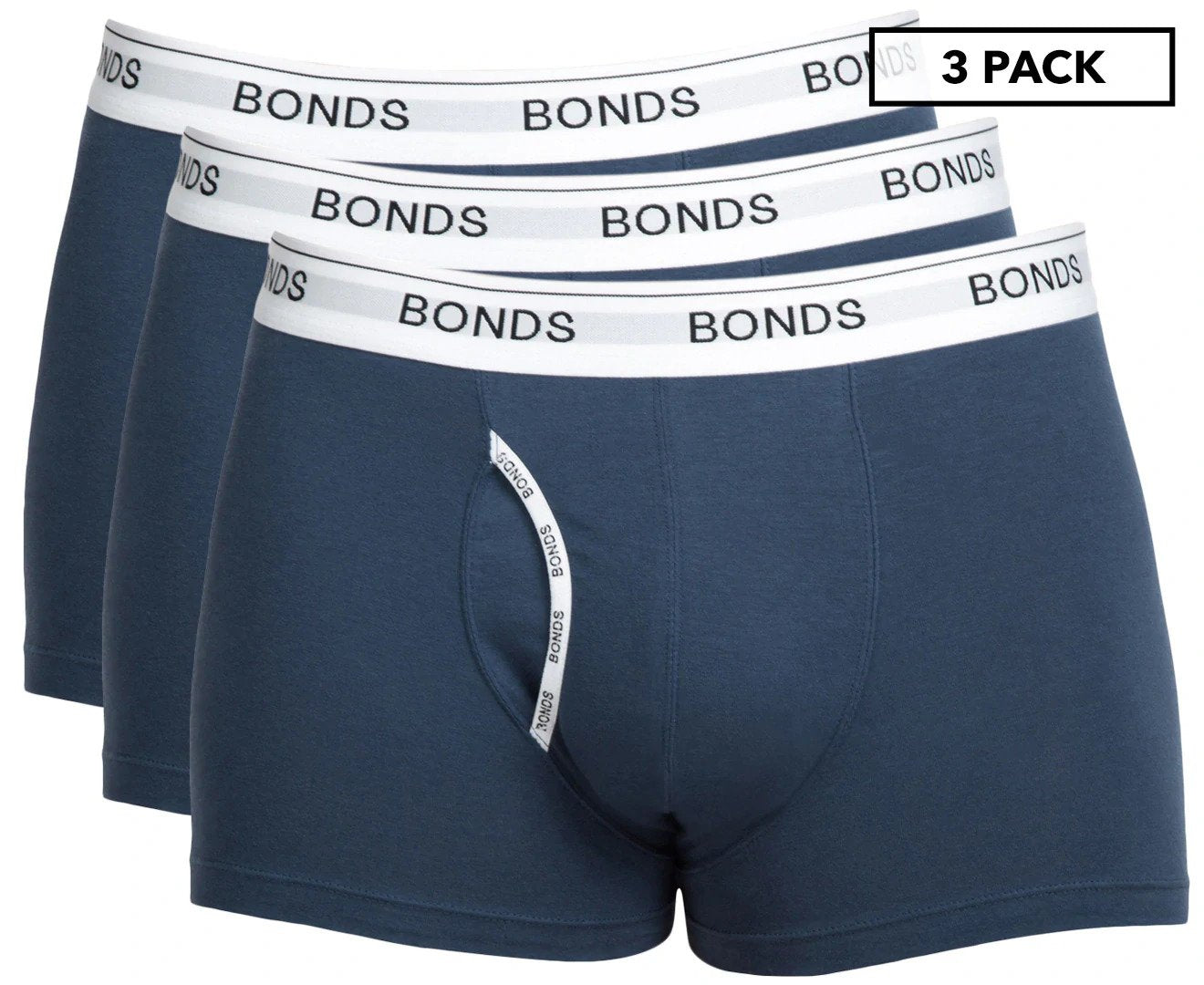 Bonds Men's Guyfront Trunks 3-Pack - Black