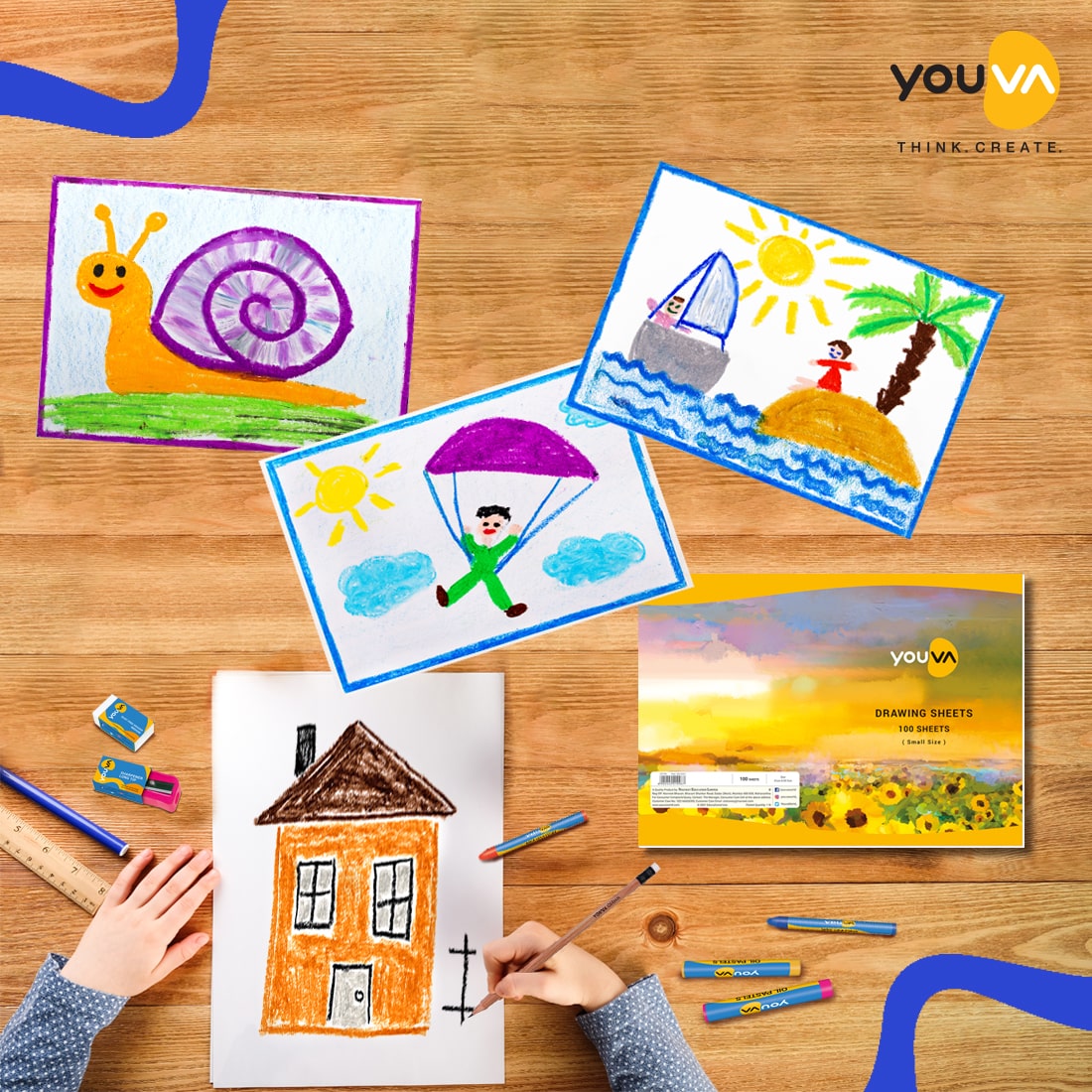 NAVNEET Youva Young Canvas Artist Painting Kit
