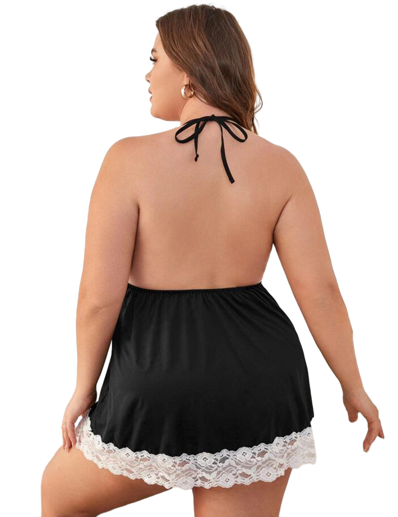 Discover the Benefits of the Women Plus Size Lace Backless Pajama Babydoll