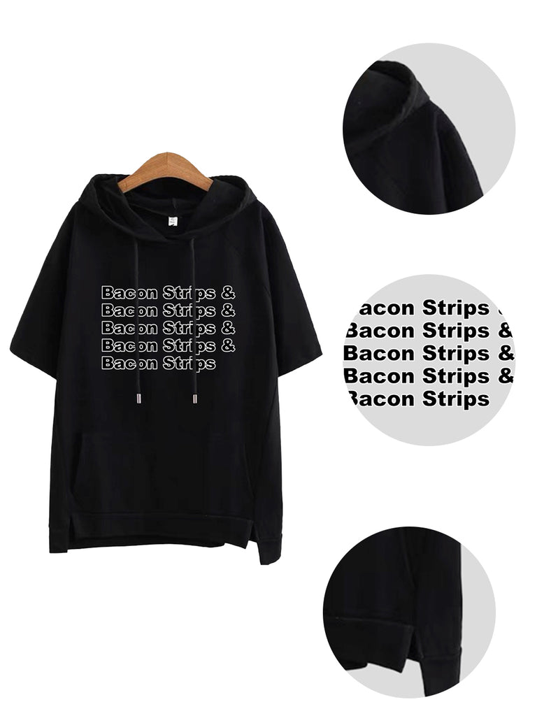 Women Plus Size Bacon Strips T-Shirt