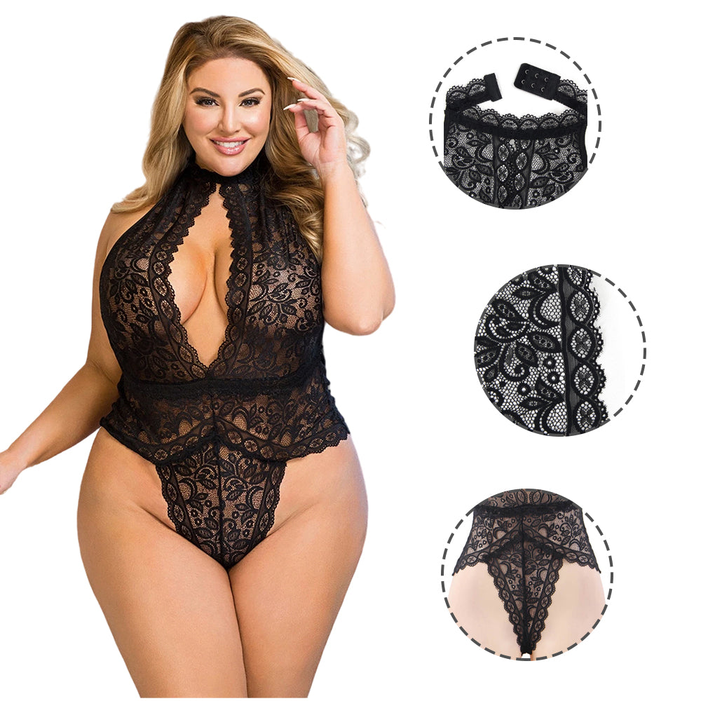 Women Plus Size Rompers Sexy Bodysuits