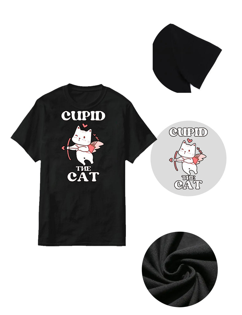 Women Plus Size Cupid The Cat T-Shirt