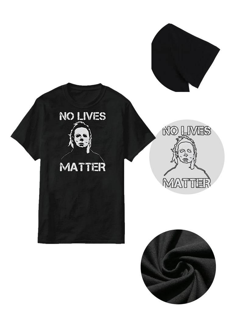 Women Plus Size No Lives Matter Michael Myers Halloween Horror T-Shirt
