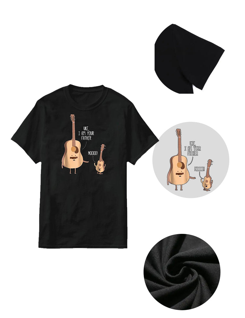 Women Plus Size Ukulele Guitar Music T-Shirt