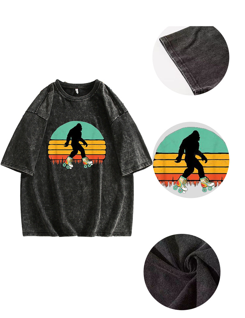 Women Plus Size Bigfoot 80s Skater T-Shirt
