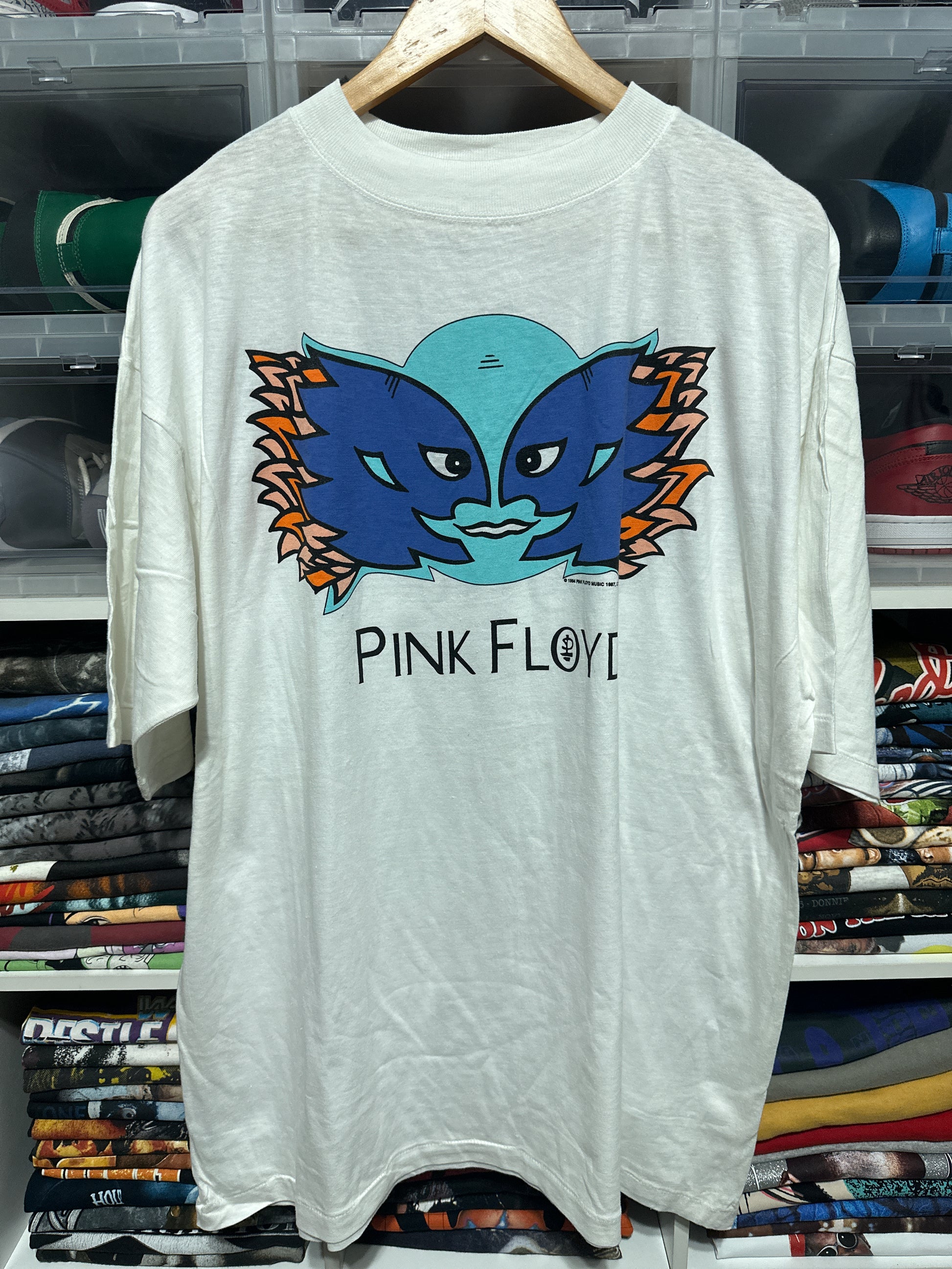 Vintage 90s Pink Floyd Division Bell Tour Band Tee XL RARE – 2nd Win