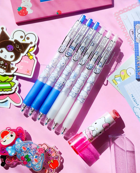 Sanrio Retractable Gel Pens With Clip Featuring Dessert Hello Kitty Ku –  SweetFantasyPaperCo