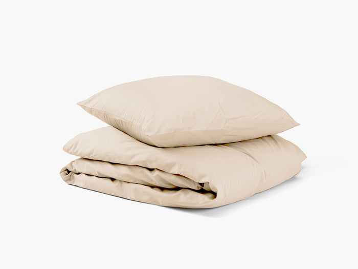 HMT Satin Sengesæt – Beige- 140×200