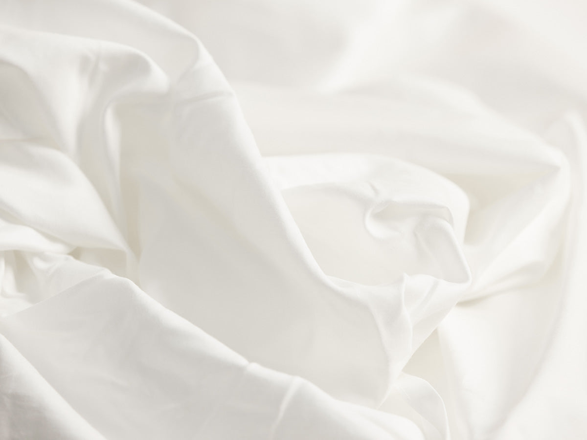 Top Linen Satin Kuvertlagen – Hvid – 105×210 cm.