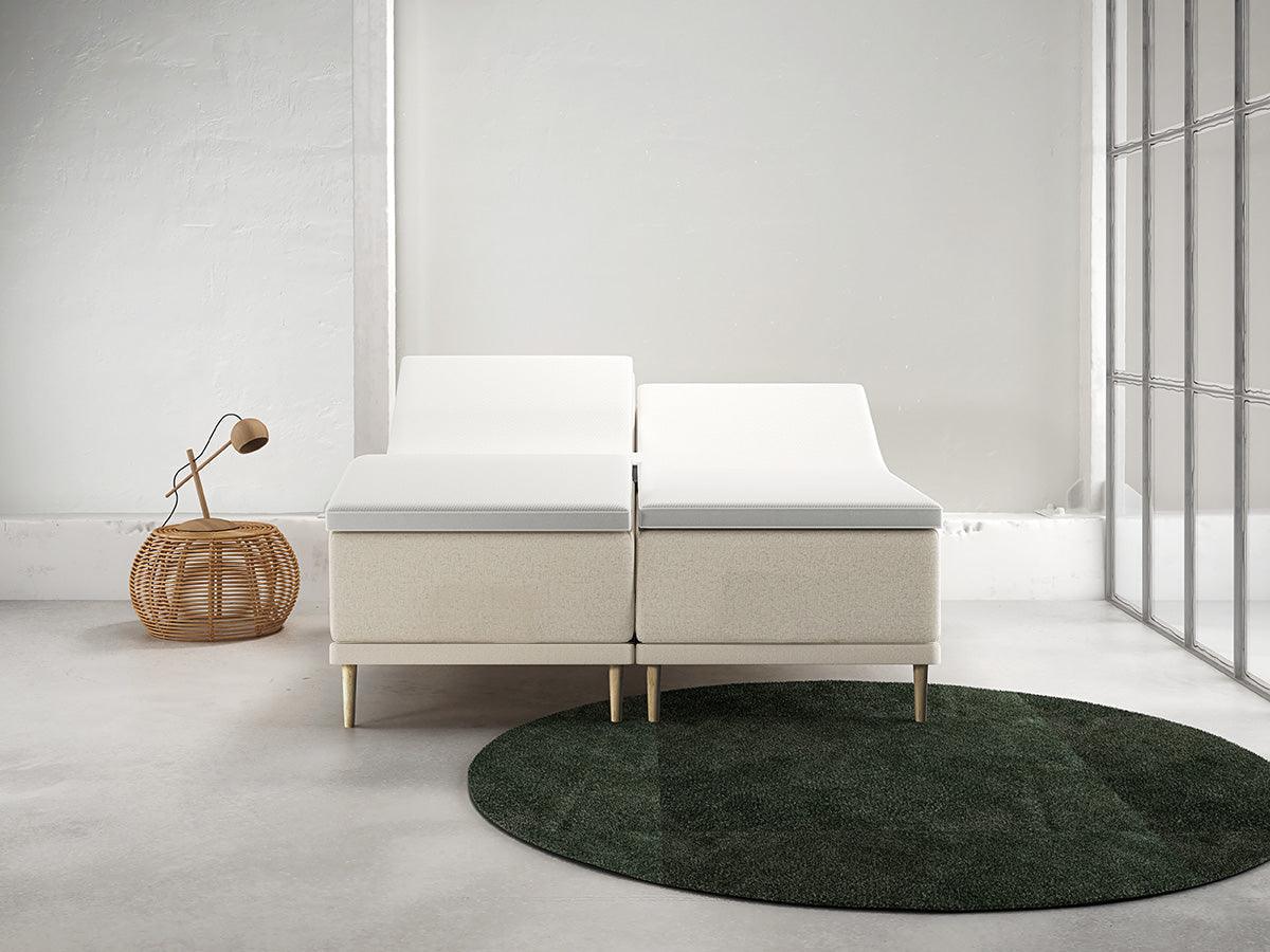 Boxelevation Tencel (Sand) – 180×210 cm.