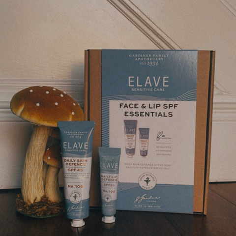 Elave Sensitive Face & Lip SPF Essentials are designed to be used together. Protect your face and lips from UVA & UVB rays with this duo pack
