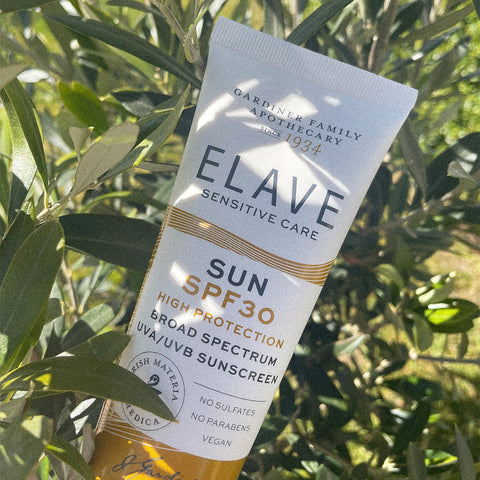 Elave Sun SPF30 is an allergen-free, high daily UVA and UVB protection system that is EU compliant and, if used as directed, prevents long term sun damage of the skin. If used as directed below and with other sun protection measures Elave Sun SPF30 decreases the risk of skin cancer and early skin ageing caused by the sun and absorbs 97% of UVB radiation that causes sunburn