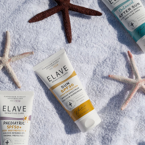 Elave Happy. Skin. Gardiner Family Apothecary Sensitive Skincare Eczema Psoriasis Rosacea Dermatitis