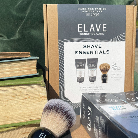 Elave Shave Essentials are designed to be used together for best results on sensitive skin to prevent irritation and redness, leaving the skin protected, hydrated and deeply moisturised after shaving