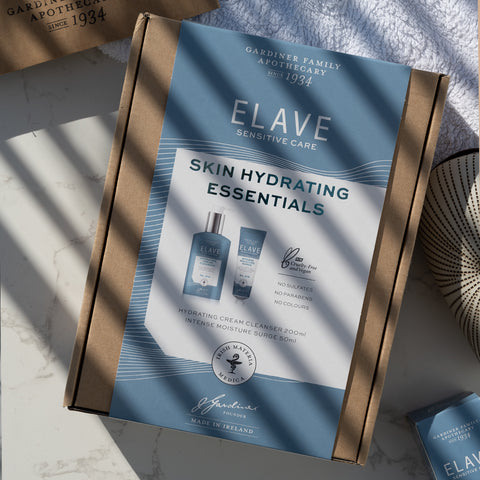 Elave Sensitive Skin Hydrating Essentials are designed to be used together to cleanse, repair and surge moisture into the skin, leaving your skin cleansed, hydrated and deeply moisturised
