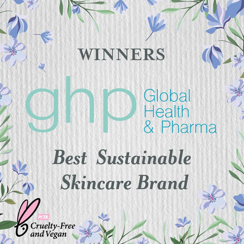 Winners - Best Sustainable Skincare Brand at Global Health & Pharma 