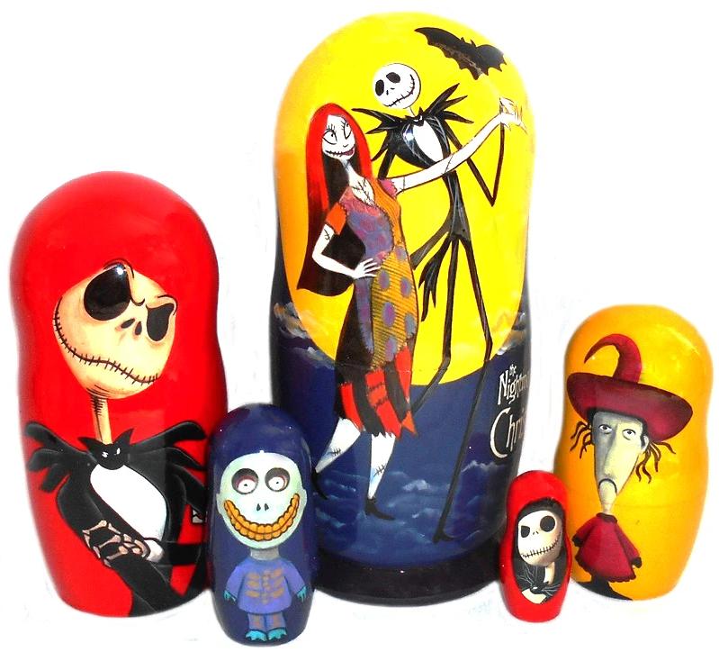 nightmare before christmas russian nesting dolls