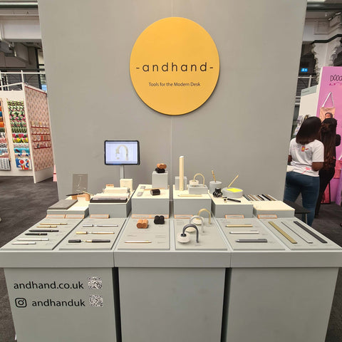 The Andhand stand at the London Stationery Show